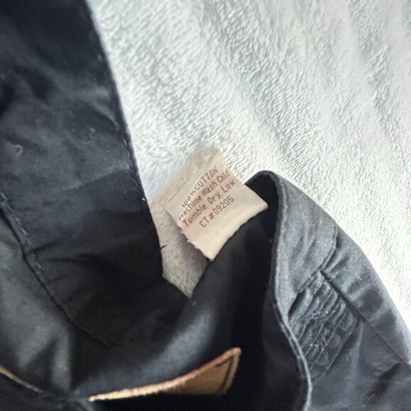 Scully Mens Black Cotton Gambler Long Sleeve Western Shirt Small Pullover Casual - Picture 5 of 8